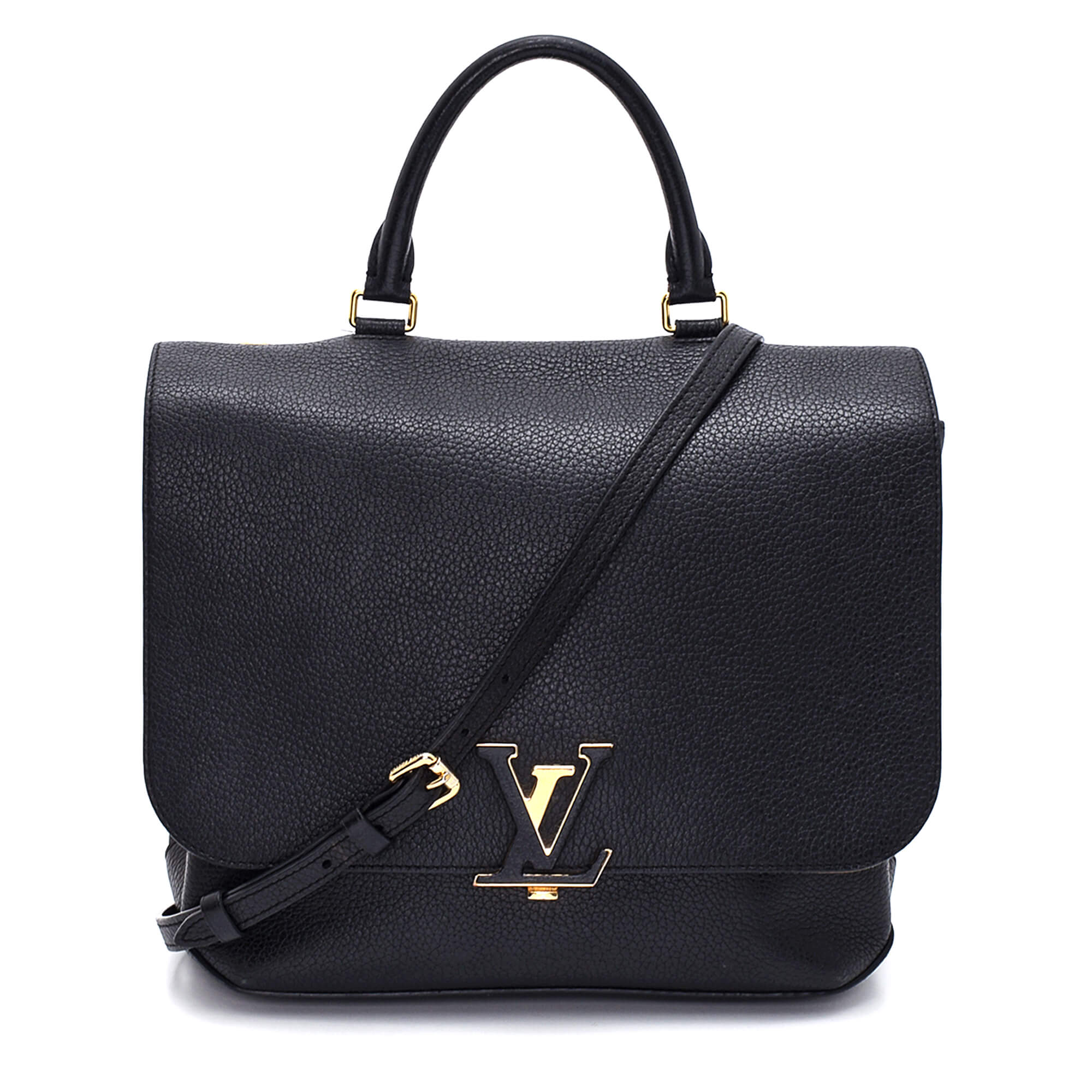 Louis Vuitton - Black Taurillon Leather Volta Bag
